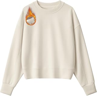 G4Free Smoofit Women's Fleece Sweatshirts Crewneck Long Sleeve Casual Tops