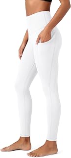 ODODOS Women's High Waisted Yoga Leggings with Pockets, Tummy Control Non See Through Workout Athletic Running Yoga Pants
