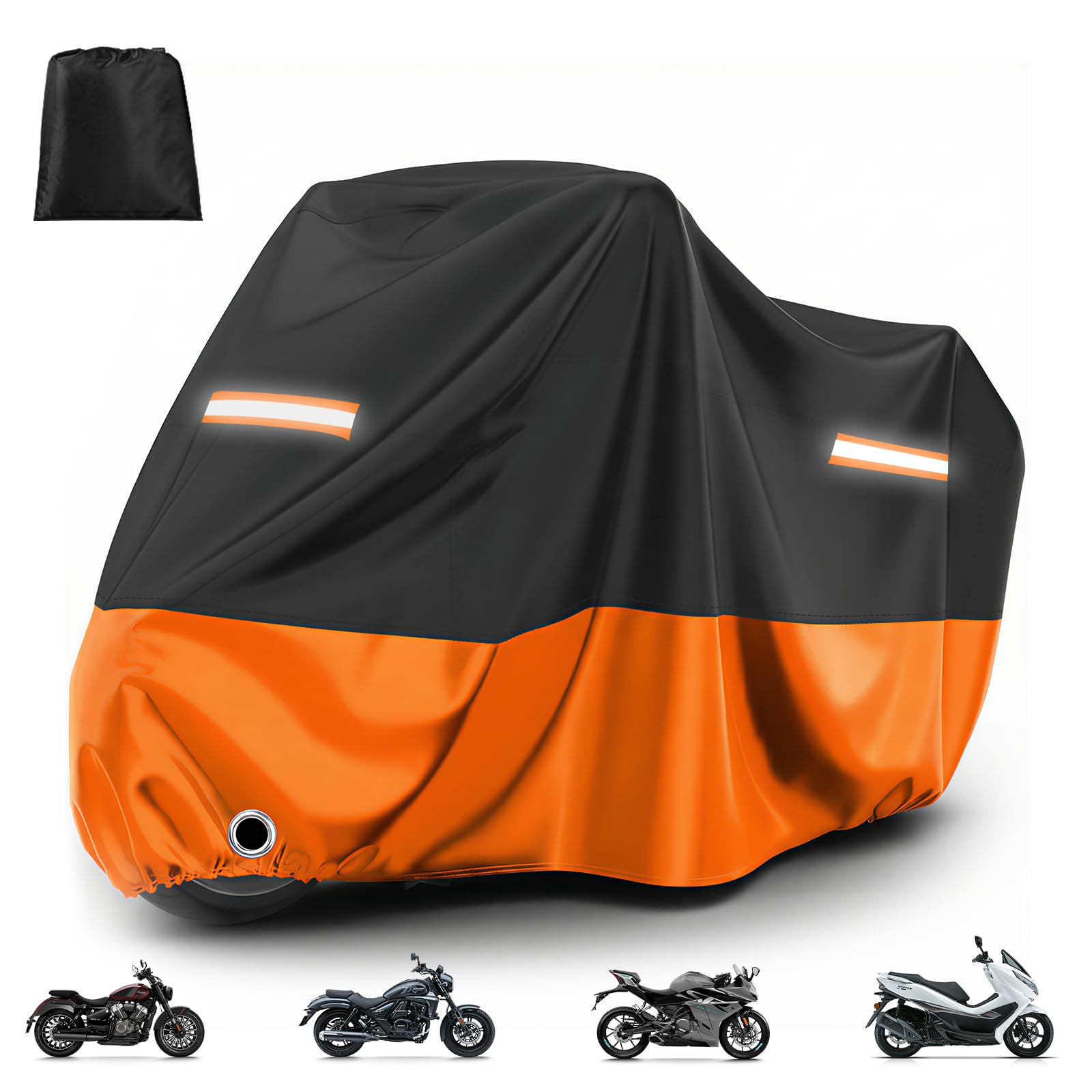 Favoto Motorcycle Cover for Outdoor Waterproof UV Protection All Seasons | Oxfor