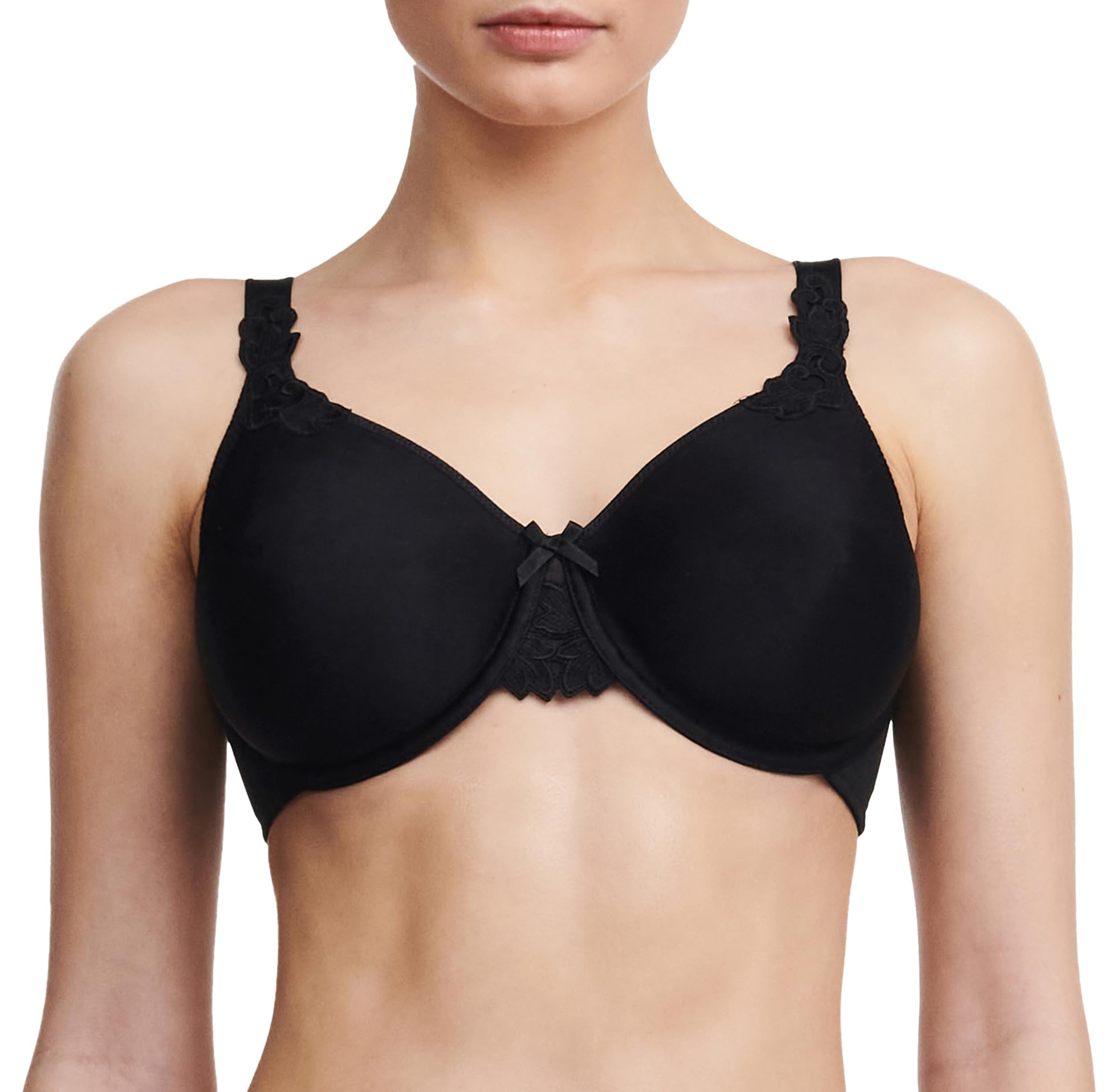 Chantelle レディース プラスサイズ Hedona シームレス 裏地なし ブラ US サイズ: 40DD/E カラー: ブラック