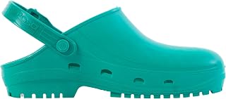 REPOSA Max - Sanitary Clogs for Women and Men in Rubber with SRC Non-slip Sole, Anatomical Sanitary Slippers with Adjustable Strap, Sterilizable Anti-Shock Breathable Lightweight Shoes