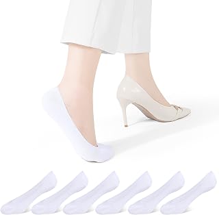 CLOSEMATE Women's No Show Socks for Flats Mary Jane, Ultra Low Cut 6 Pairs