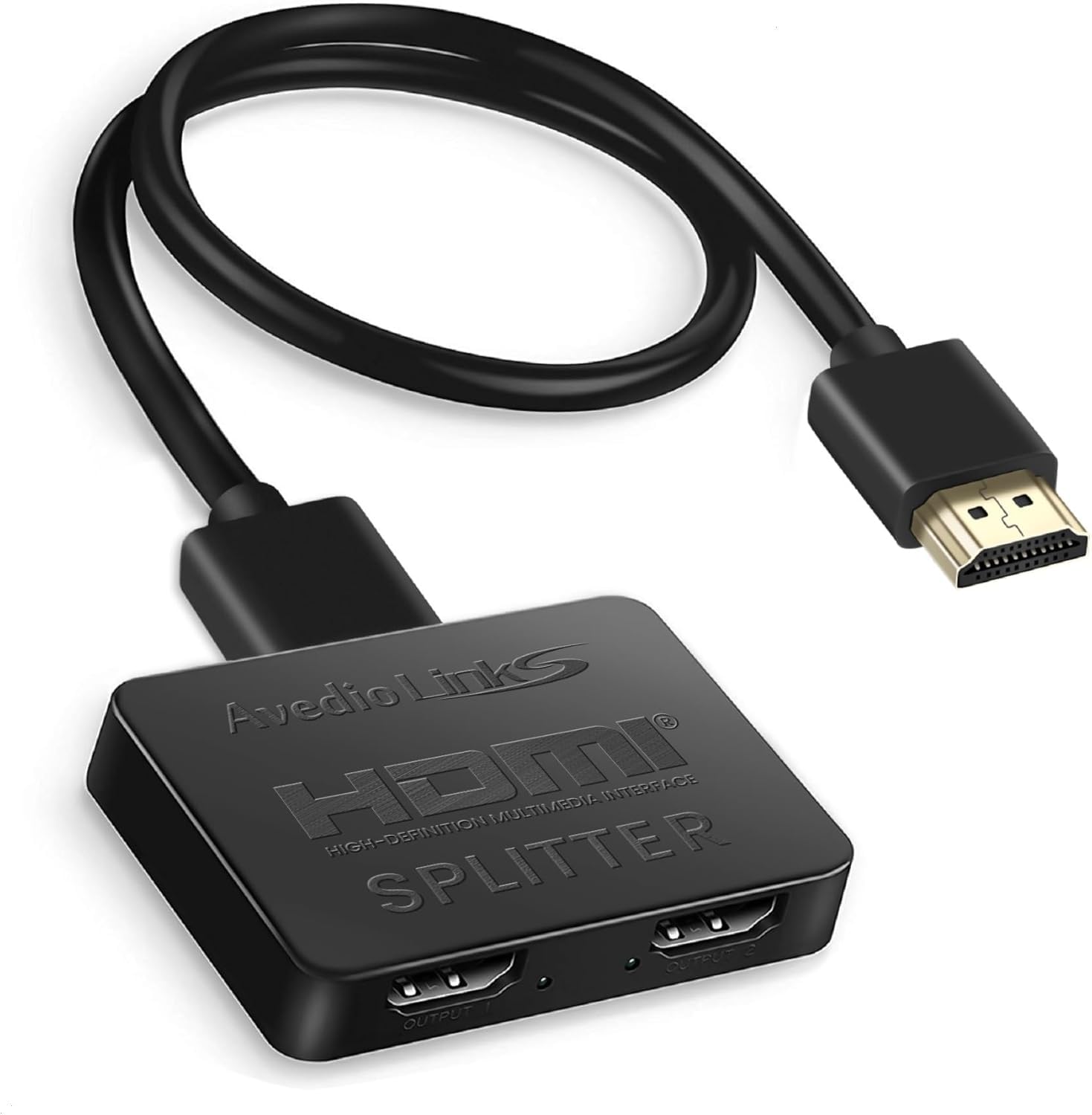 avedio links HDMI Splitter 1 in 2 Out [with 4FT HDMI Cable] 4K HDMI Splitter Dup