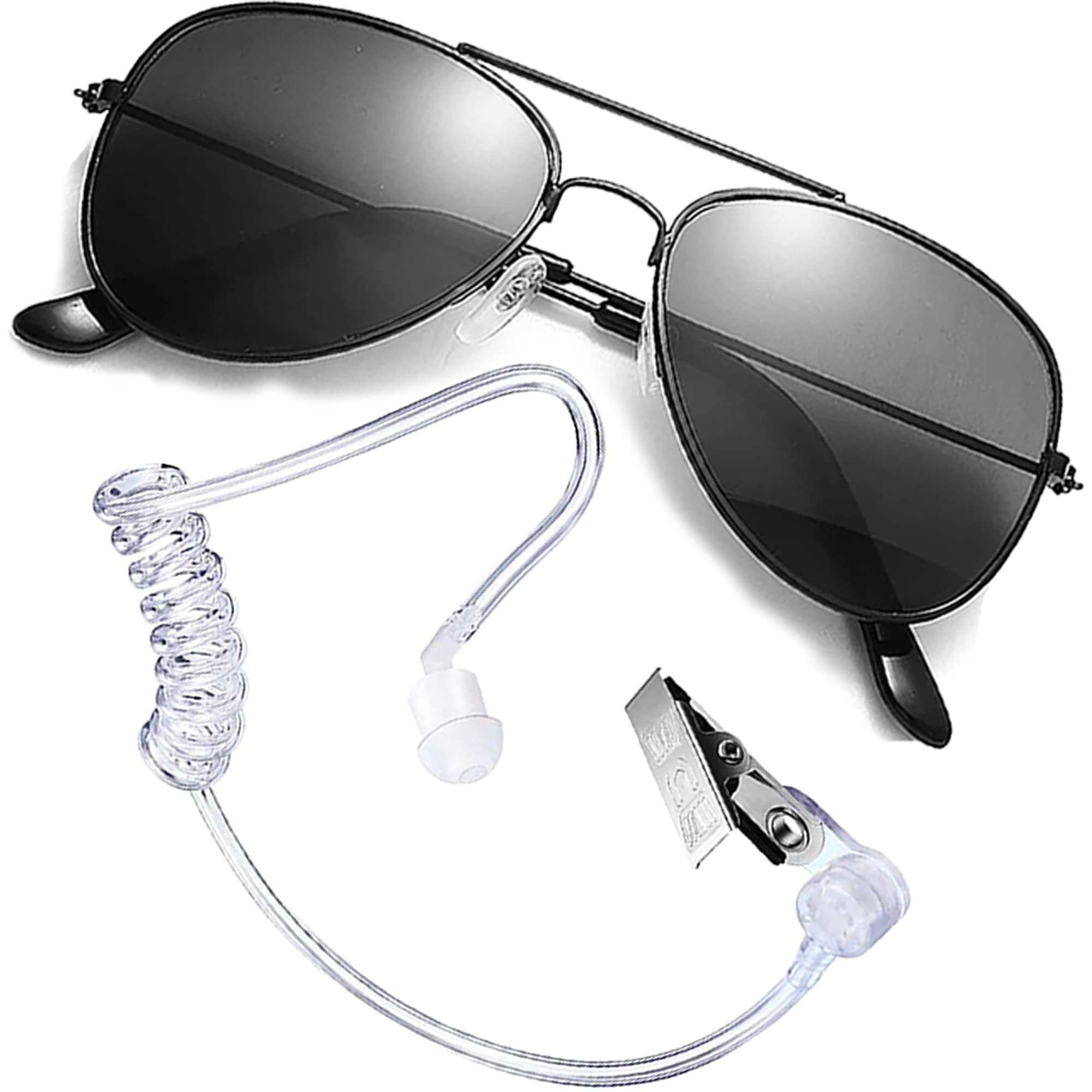Spy Kids Costume, Secret Service Costume with Spy Sunglasses and Earpiece | FBI 