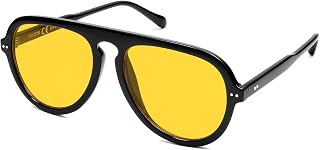 SOJOS Retro Aviator Sunglasses for Womens Mens Vintage Styles SJ2255,Medium