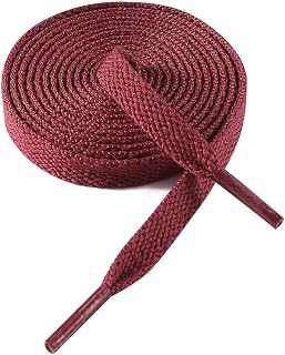 VSUDO 8mm Flat Sports Laces and Laces for Sneakers, Sneakers and Sports Shoes - 29 Colours and 14 Lengths Available, Cheap and Durable - 1 or 2 Pairs