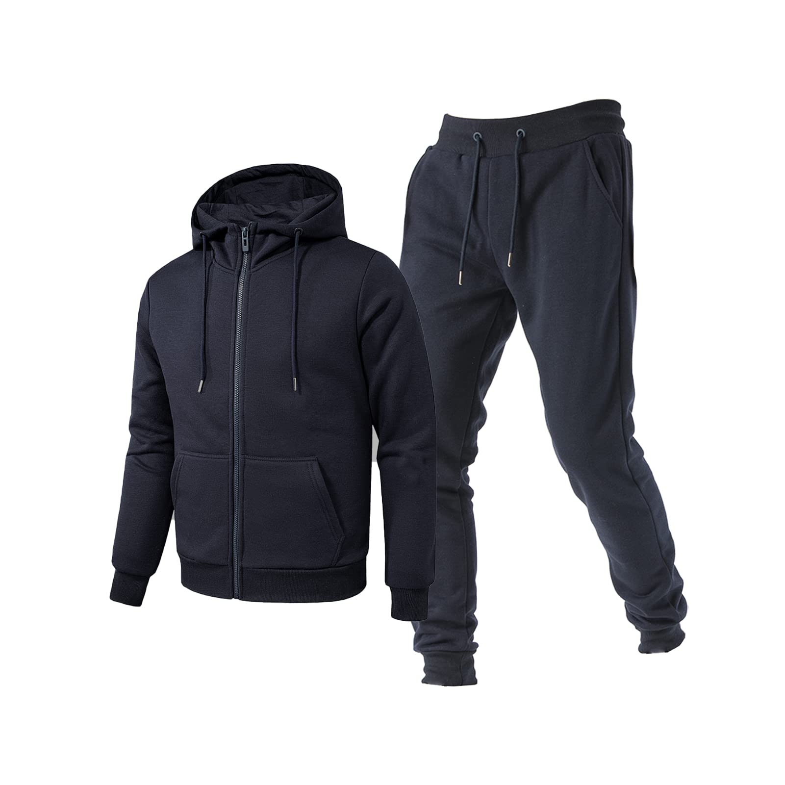 TONY BACKER Men's Tracksuit in Sports Cotton with Zip Closure Full Suit in Home