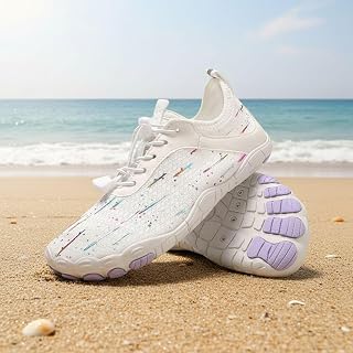 Wide Toe Water Shoes for Women Men Non-Slip Quick Dry Barefoot Shoes Comfortable Beach Hiking Shoes