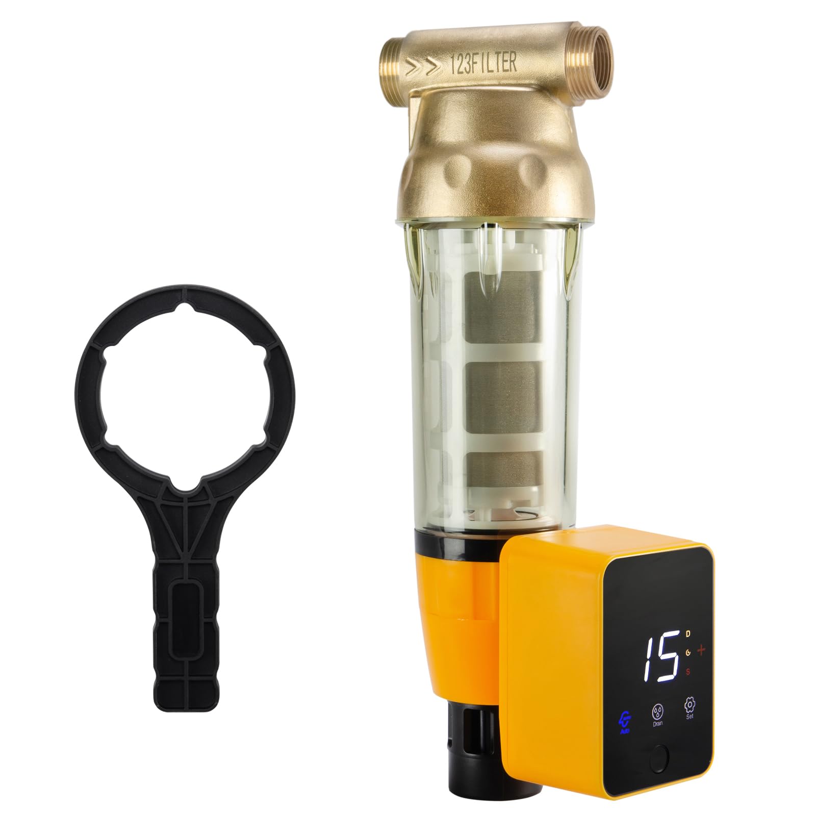 iSpring WSP50ARB Big Spin Down Sediment Filter, Sediment Buster, 50 Micron | Who