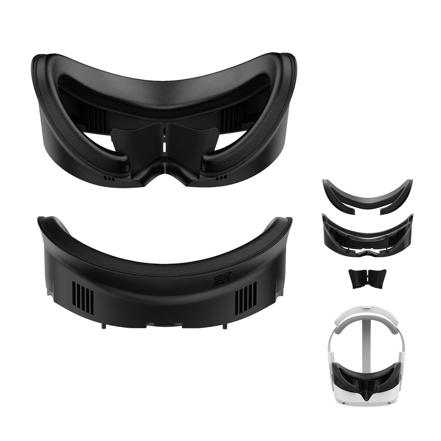 AMVR Face Cover for Pico 4/Pico 4 Ultra, Resilient Vent Leather Face Pad Replace