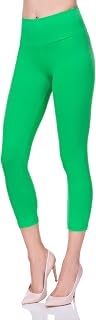 FUTURO FASHION® - Sports cropped leggings - high waist/tummy control panel - LWP34, Royal Blue