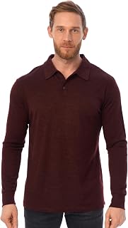 Merino.tech 100% Merinos Polo Homme - Polo Shirt Manches Courtes & Longues