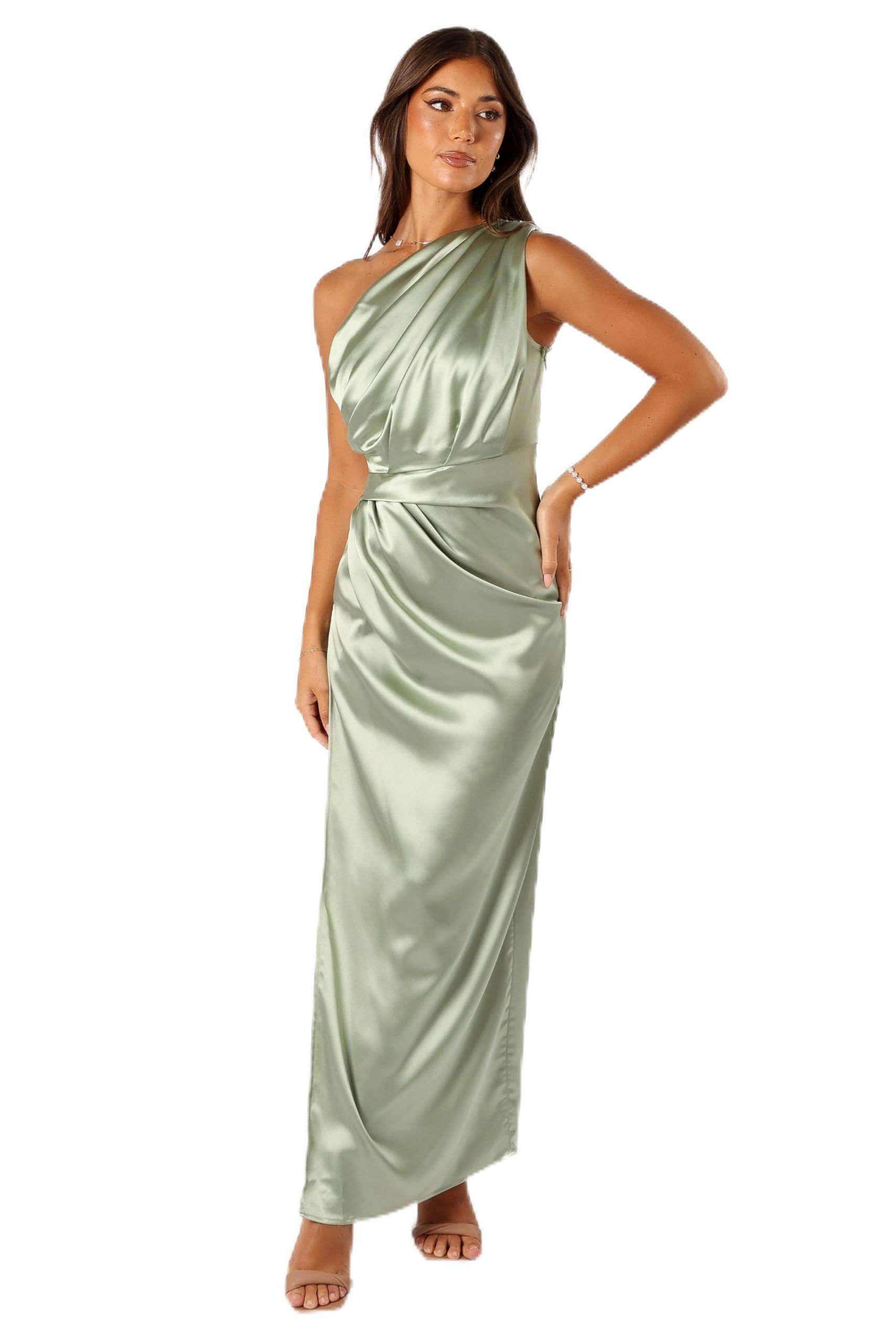 Petal & Pup Women's Nadia One Shoulder Maxi Dress