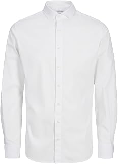 Jack & Jones Men's Jprblajaxon Stretch Shirt L/S Noos Long Sleeve Shirt (Pack of 1)