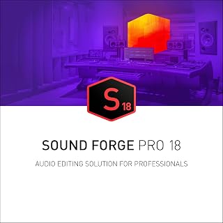 SOUND FORGE Pro 18 - The All-Round Audio Editor | Audio Software | Music Program | For Windows 10/11 PC | 1 PC license as voucher code in a practical shipping box incl. backup DVD