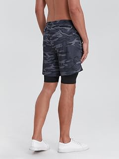 Men's Running Shorts Breathable Lightweight Sports Training Shorts with Pockets