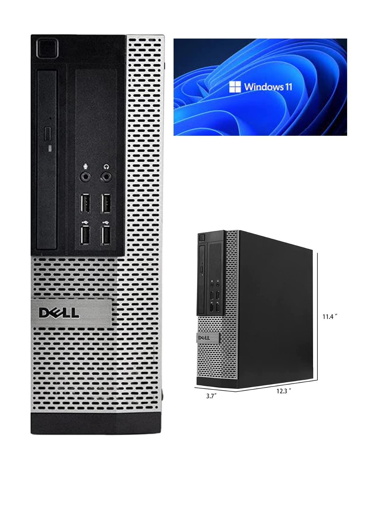 Window 11 Pro Optiplex Core i5 Series Desktop Small Form Desktop Tower PC (Intel