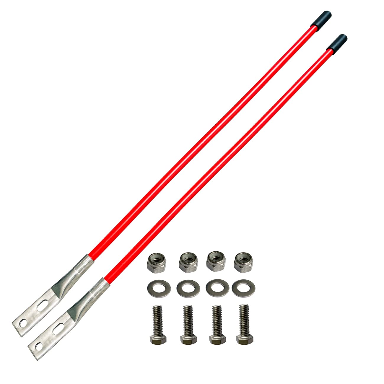 FUYEAR Snow Plow Blade Markers Guides Kit Red 27" Internal All Steel Wire Never 