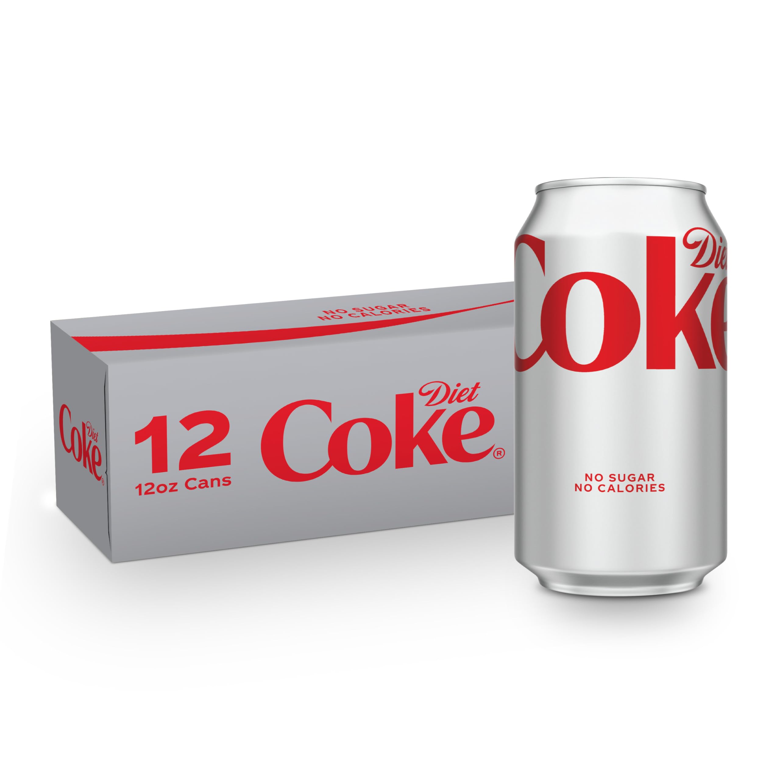 Diet Coke Soda Soft Drinks, 12 fl oz Fridge Pack Cans, 12 Pack - Cola Flavored D