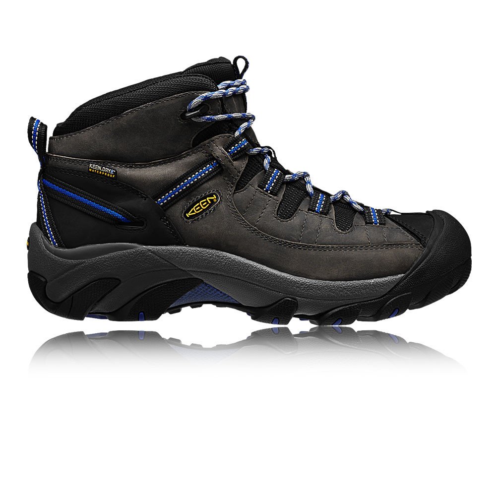 KEEN Men's Targhee 2 Mid Waterproof Hiking Boot, Blue Magnet True Blue, 42.5 EU