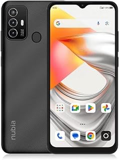 ZTE Nubia A76 (64GB), 6.5" HD+ Display, 13MP Triple Camera, 5000mAh Battery, 4G LTE Unlocked - Black (Renewed)