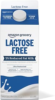 Amazon Grocery, Lactose Free 2% Reduced Fat Milk, Half Gallon, 64 Fl Oz