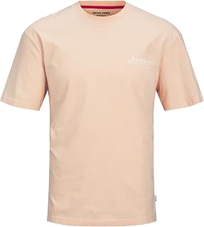 JACK & JONES Tee SS Frontprint Crew Neck Jjbeau Men's Short-Sleeved T-Shirt with Front Print