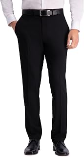 Kenneth Cole REACTION Men's Solid Slim Fit Performance Trousers