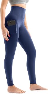 Walifrey Leggings with Pockets for Women High Waist Soft Gym Yoga Workout Leggings