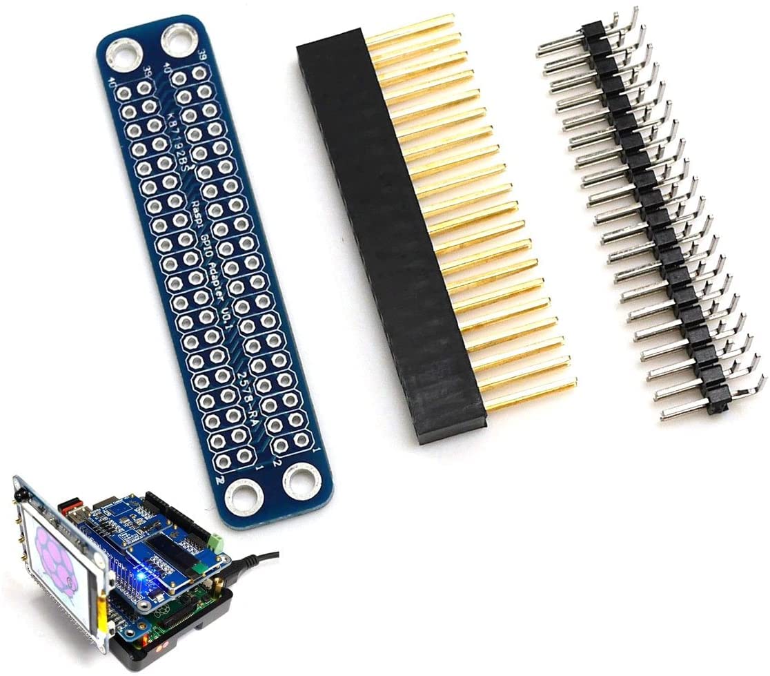 Fasizi Unassembled Double GPIO Adapter for Raspberry Pi 3 Model B, 2 Model B, A+