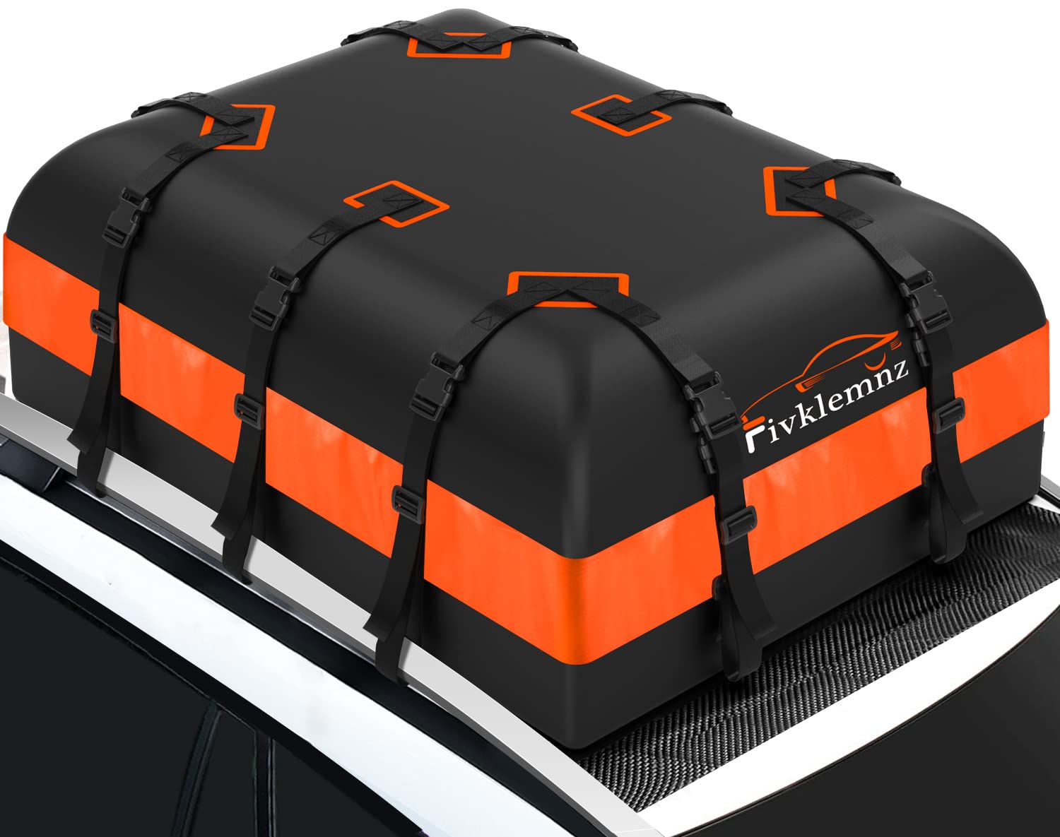 FIVKLEMNZ 21 Cubic Rooftop Cargo Carrier Waterproof Soft Car Roof Bag | for All 