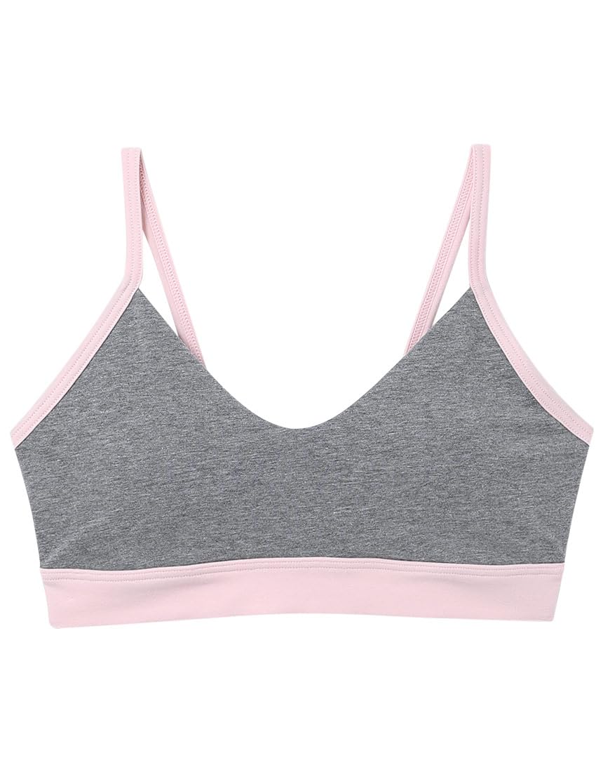 une nana cool LB1073 Wireless Bra, Cotton Blend, Natural Silhouette, Color Block