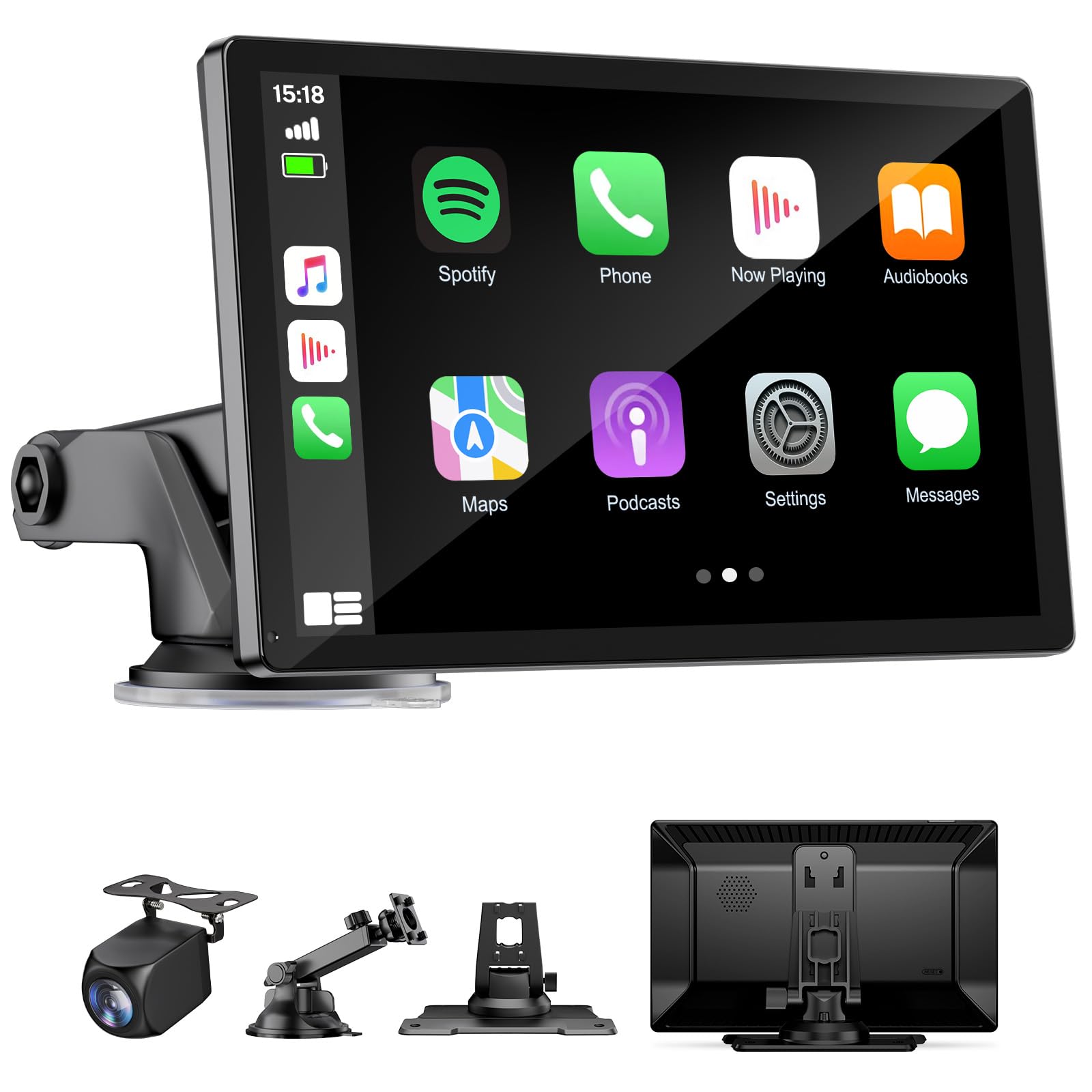 9" Wireless Apple Carplay Screen for Car with OTA Update, Backup Camera | Touchs