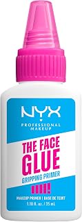 NYX Professional Makeup Primer, Face Glue Gripping Primer, All Skin Types | With Polyglutamic Acid, Up To 24 Hour Hydration and Makeup Wear, Gripping Primer, Non-Comedogenic, 35nl