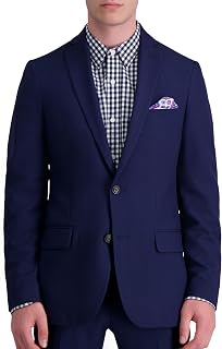Haggar Men's Smart Wash Premium Stretch Classic Fit Solid Suit Separates - Pants & Jackets Sport Jacket (Pack of 1)