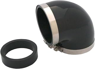 Spectre Performance 8791 Black 3" Low Profile 90° Elbow Boot with 2.5" Insert