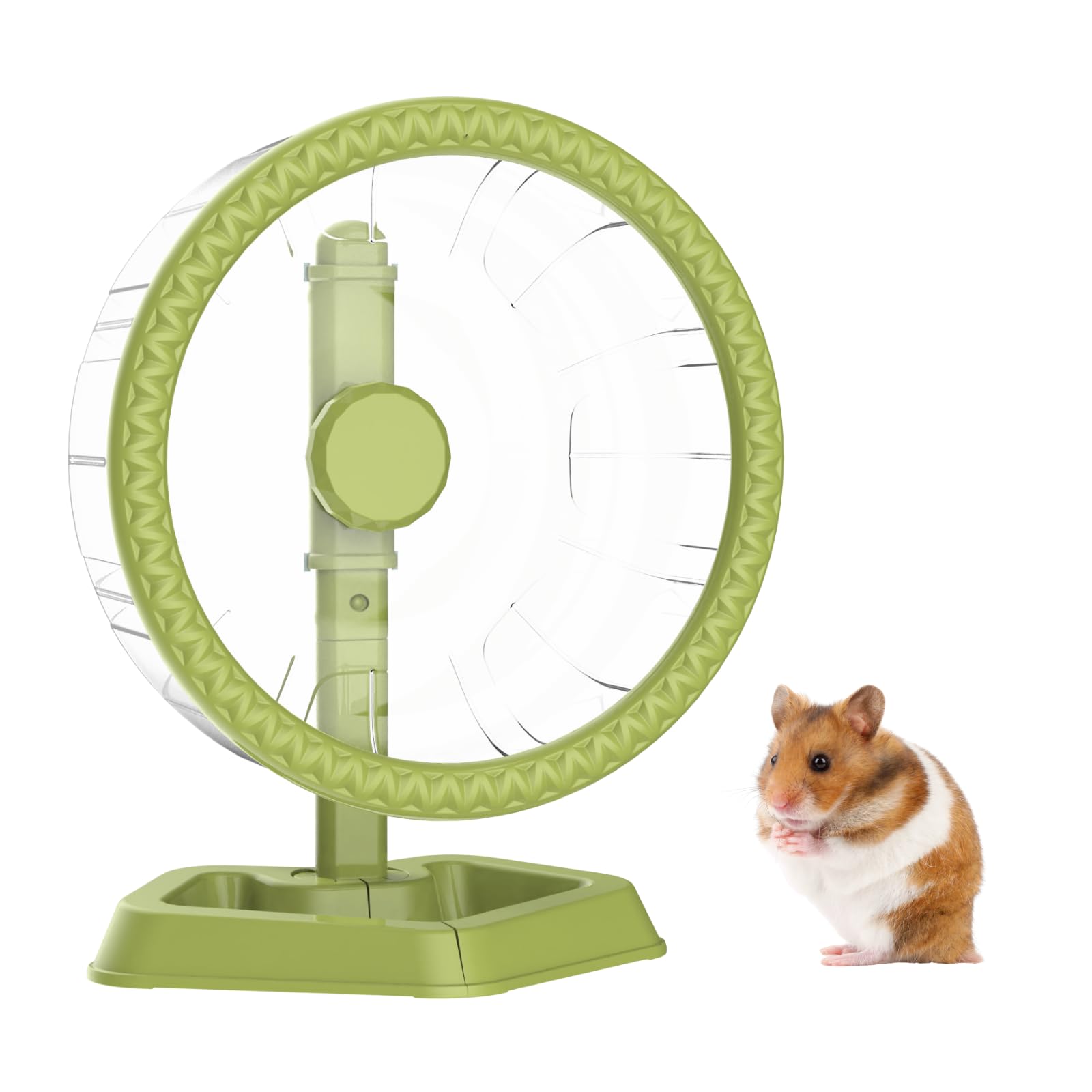 Hamster Wheel, Quiet Spinner Hamster Running Exercise Wheel with Adjustable Stan