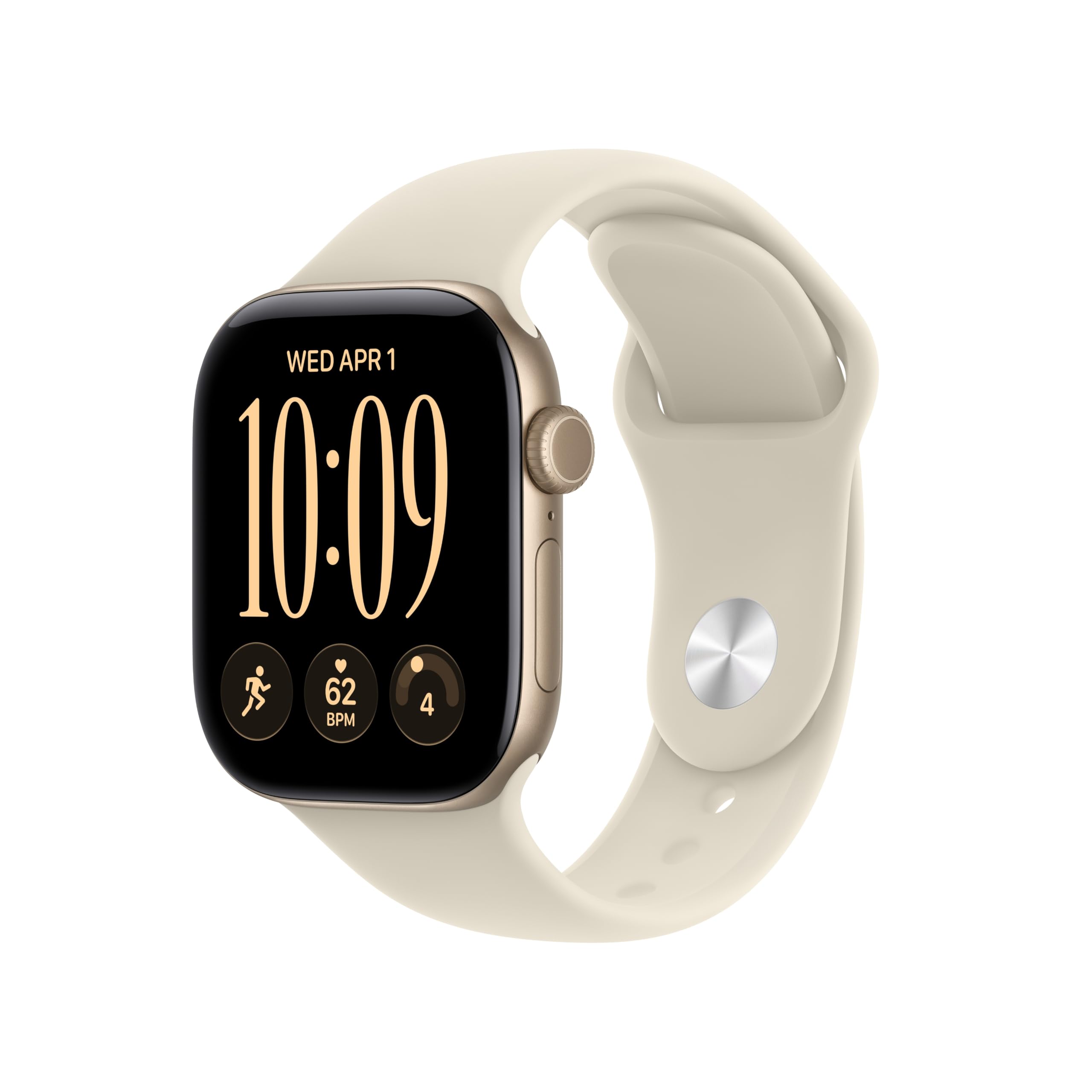 Apple Watch Series 12 GPS 42mm Smartwatch | Light Gold Aluminum Case, Sand Sport