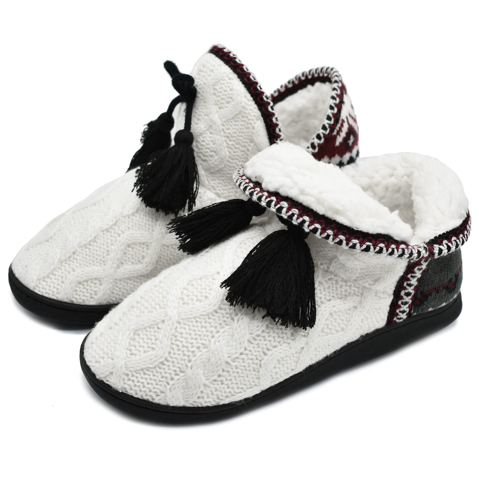 COFACE Cotton Boots Slippers Women Warm Fur Lined Ankle Boots Ladies House Shoes