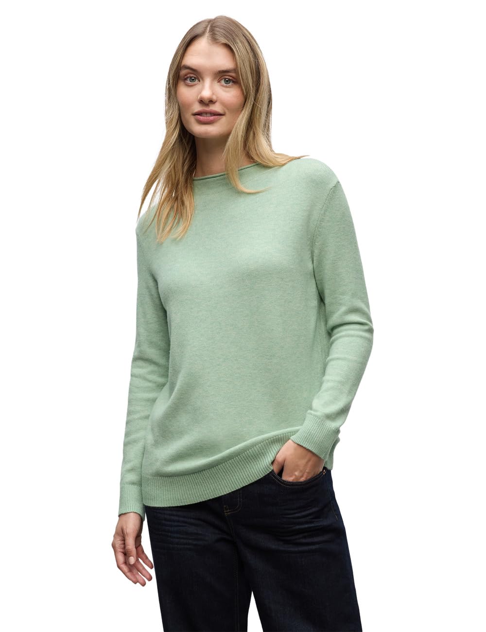 Street One Women's Rolled Hem Jumper
