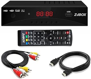Digital TV Converter Box, ATSC Tv Tuner - ZJBOX for Analog HDTV Live 1080P with Recording&Playback,HDMI Output, Timer Setting Tuner Function Digital Channel Free