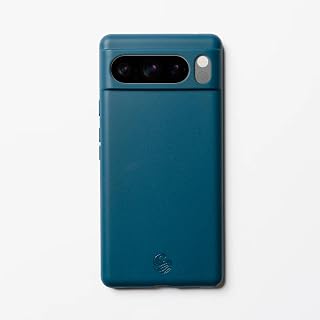 Google Pixel 8 Pro Phone Case - Eco-Friendly Wheat Straw Phone Case with Shock-Absorbing Corners | 2mm Raised Lip | Ultra-Thin Design, 360° Protection | Blue
