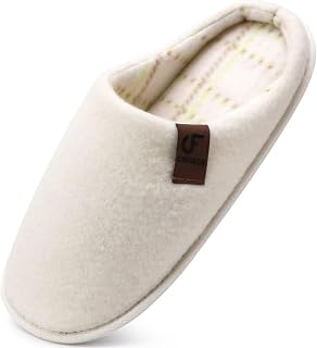 COFACE Men's Warm Winter Memory Foam Slippers