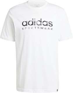 Adidas Herren Camo Linear Graphic Tee Kurzarm-Grafik-T-Shirt