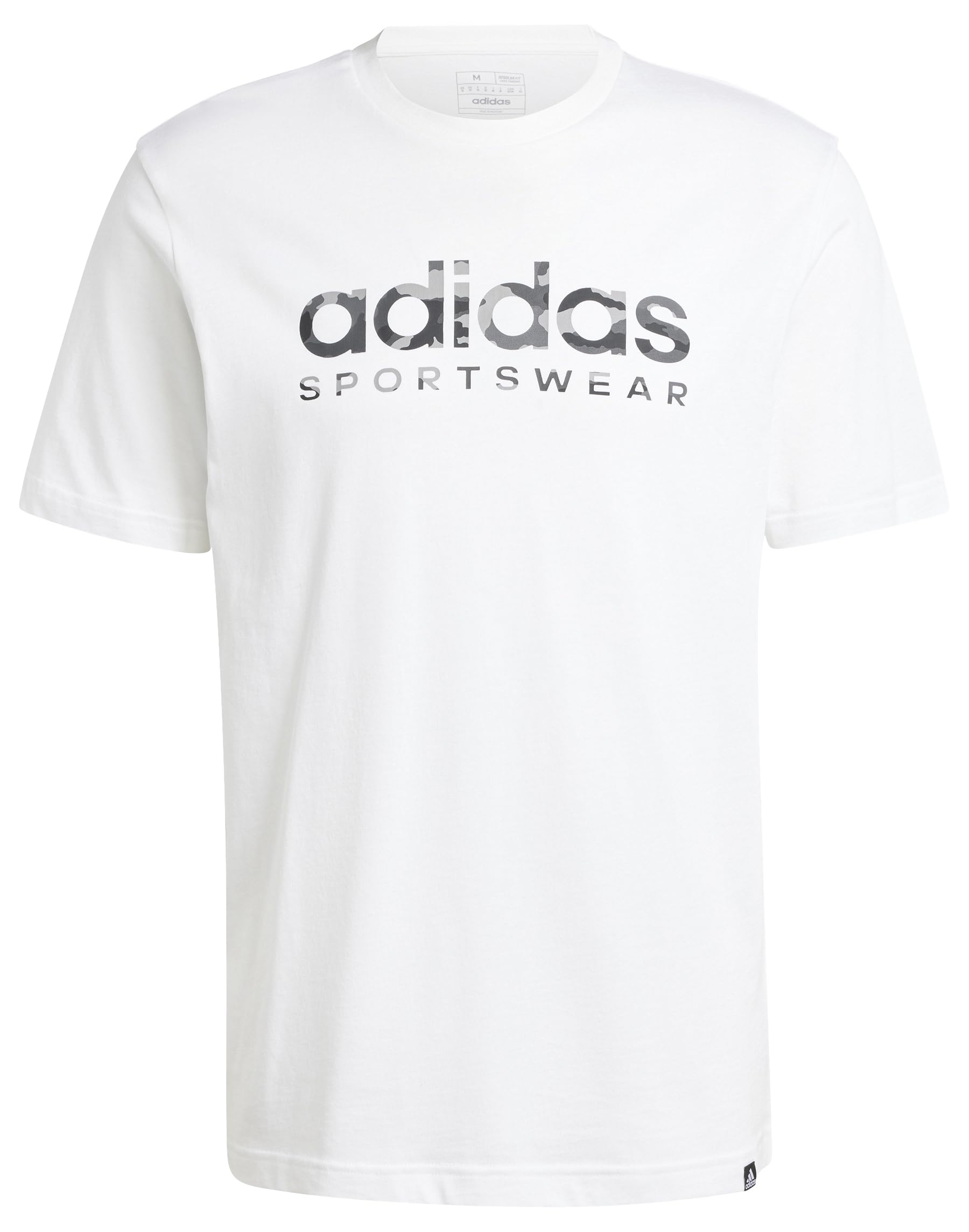 Adidas Herren Camo Linear Graphic Tee Kurzarm-Grafik-T-Shirt