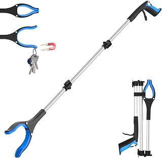 48" Extra Long Litter Pickers for Adults (Blue of 1 Pack, 122cm)