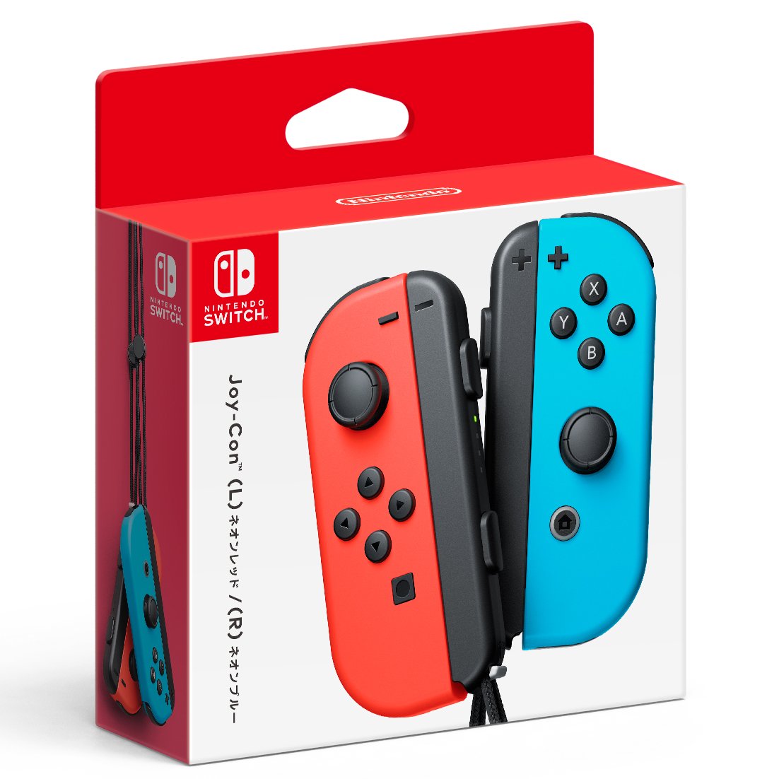 Nintendo Joy-Con (L/R) - Neon Red/Neon Blue (Renewed)