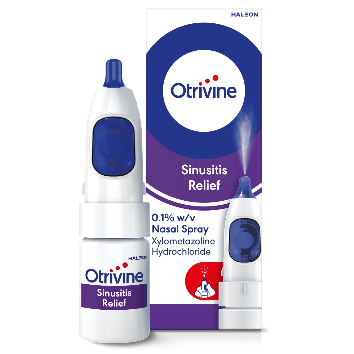 Otrivine Fine Nasal Mist Decongestant Nasal Spray, Blocked Nose Relief 10 ml