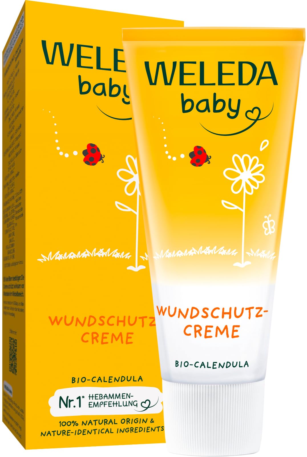 WELEDA Baby Calendula Baby Cream, Natural Cosmetics Wound Ointment for the Prote
