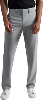 Kenneth Cole REACTION - Slim Fit Plaid Patterned Dress Pant, Men's Elegant Trousers